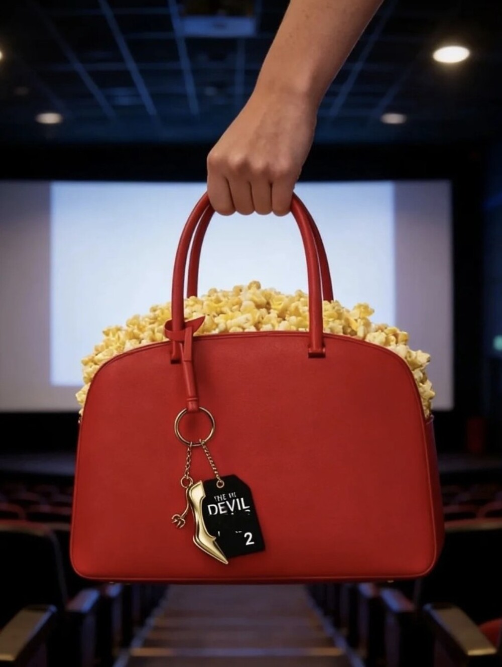 2026 The Devil Wears Prada 2 Popcorn Handbag Purse Bucket Movie Cinema Exclusive